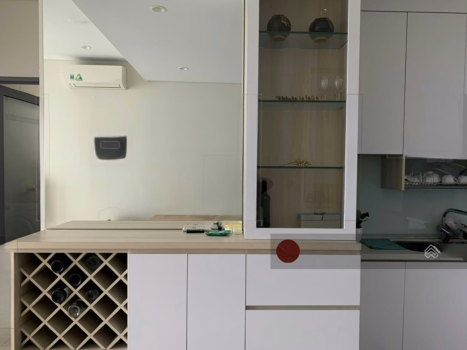 Pictures and real house | 1 bedroom with internal view | middle floor | Price 18 million/month (TL)