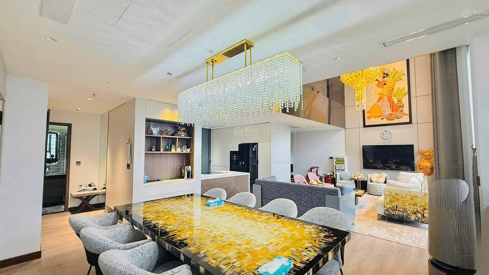 Han Jardin apartment for rent (N01T6 - 7), 3 bedrooms, 107m2, high-end furniture & full furniture, lake view, price 20 million/month