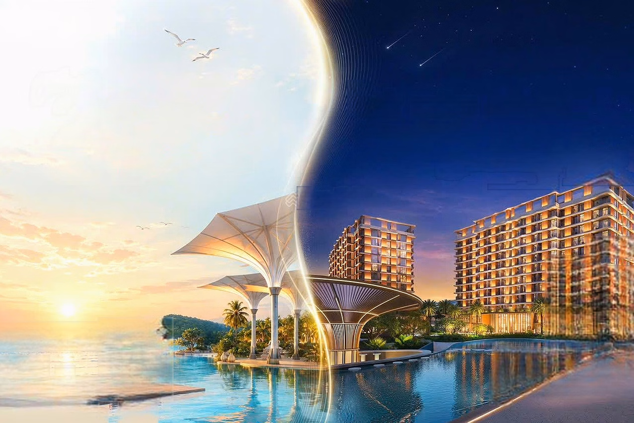 Studio apartment, Selavia TTC Phu Quoc project, area: 29m2. Price 1.7 billion. Delivered house to be opened in June 2028, very rare