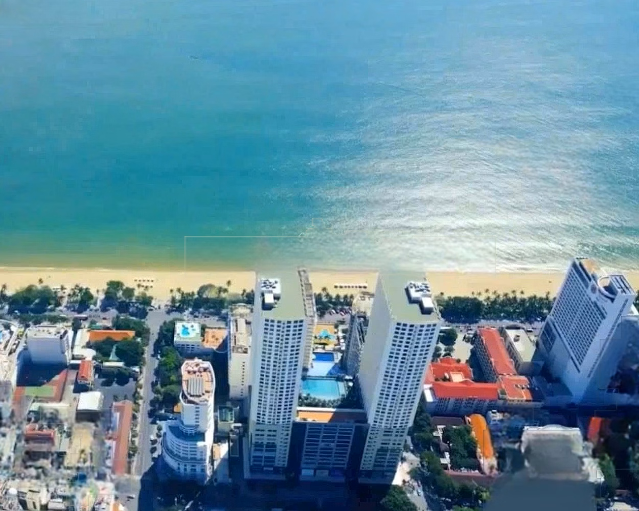2-bedroom corner apartment in Gold Coast Nha Trang apartment with sea view with Pink Book for Long-term Ownership Price 8.6 billion