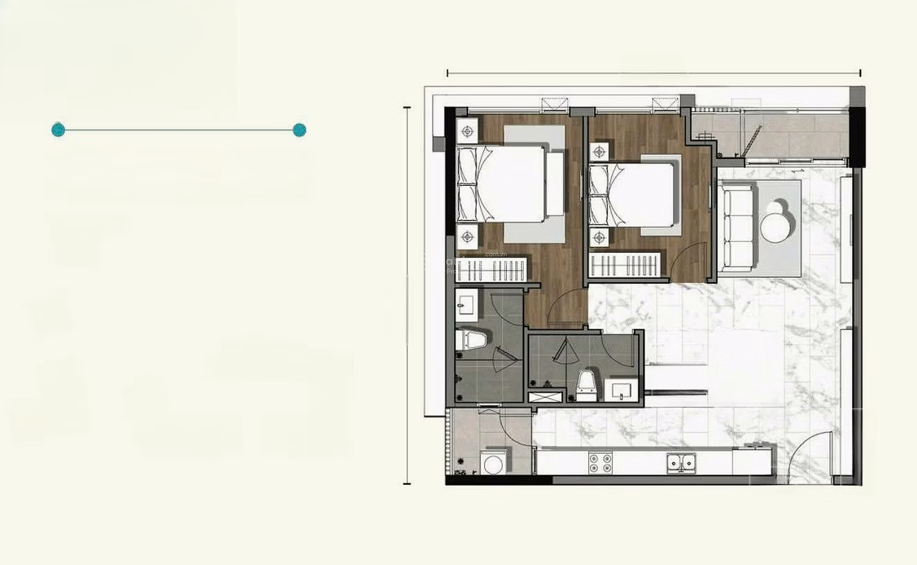 OFFICIALLY OPEN FOR SALE OF GLADIA APARTMENT ON JULY 31 - SEPARATE CART WITH FULL VIEW [SPECIAL: SOUTHEAST VIEW]