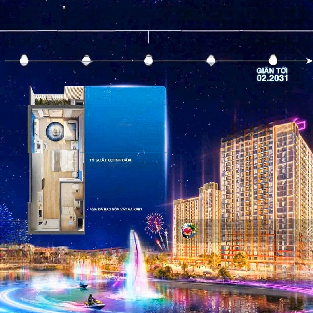 The Fest 2 apartment - owned for 50 years - Located at Festival Island CharmoraCity project, only 2.4 billion