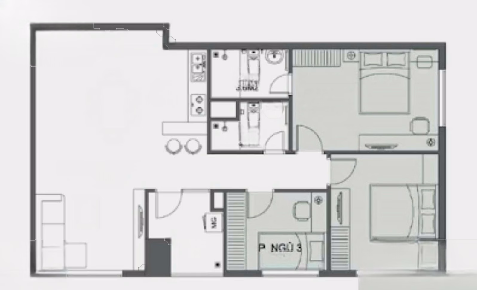 Selling 87m2 apartment by owner for 6.x billion next to Aeon Mall Ha Dong