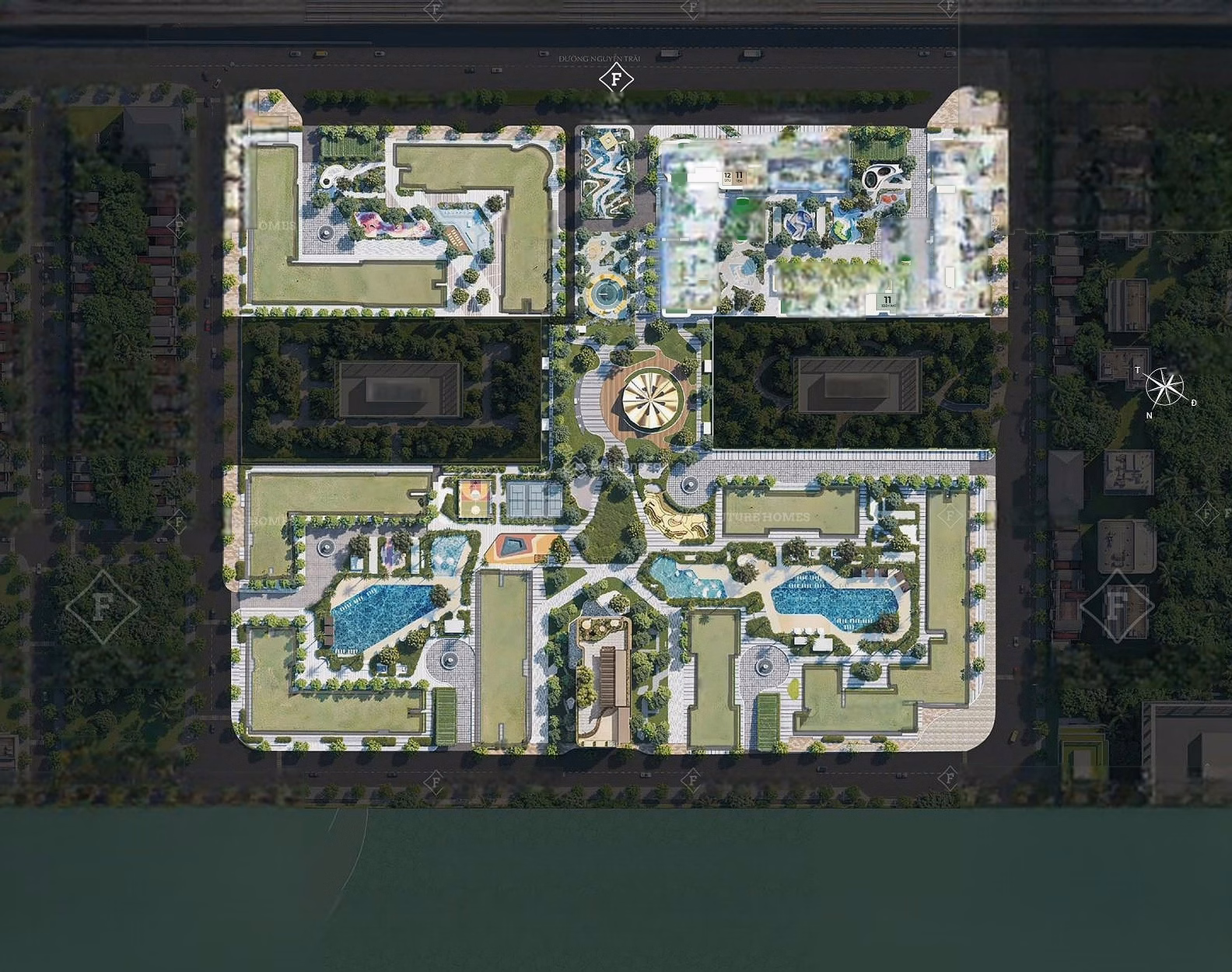 Only 3 diplomatic apartments left at Lumiere Cao Xa La, priced from only 122 million/m² - View of eternal fireworks