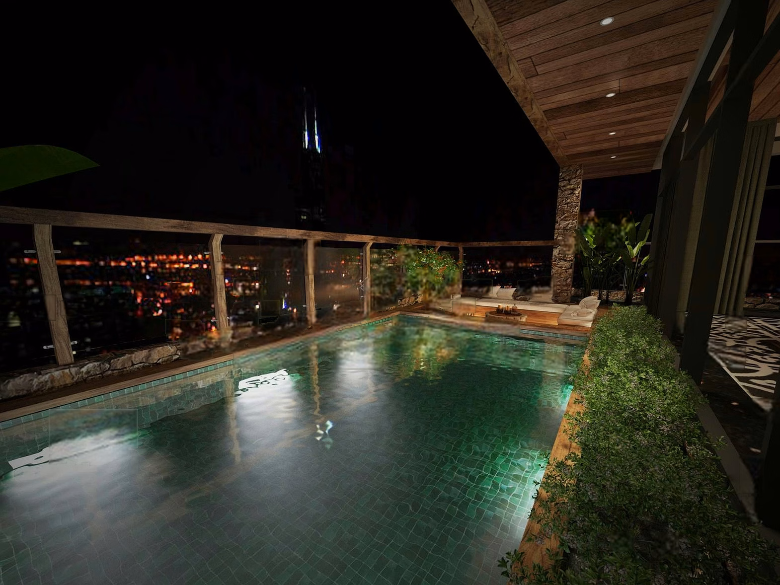 PENTHOUSE HOMEOWNER DEVOTED TO VIEW THE FIREWORKS