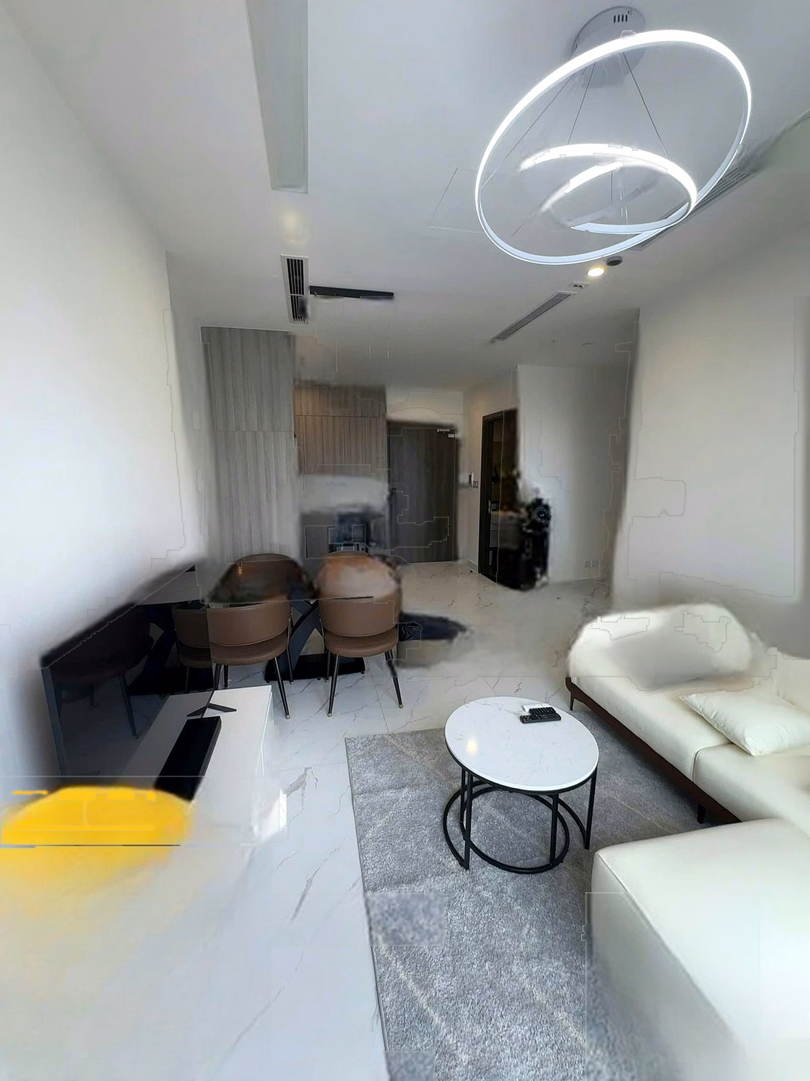 The Opus One for rent 1 bedroom + 60m2, full luxury furniture, beautiful VinWonders park view, free gym