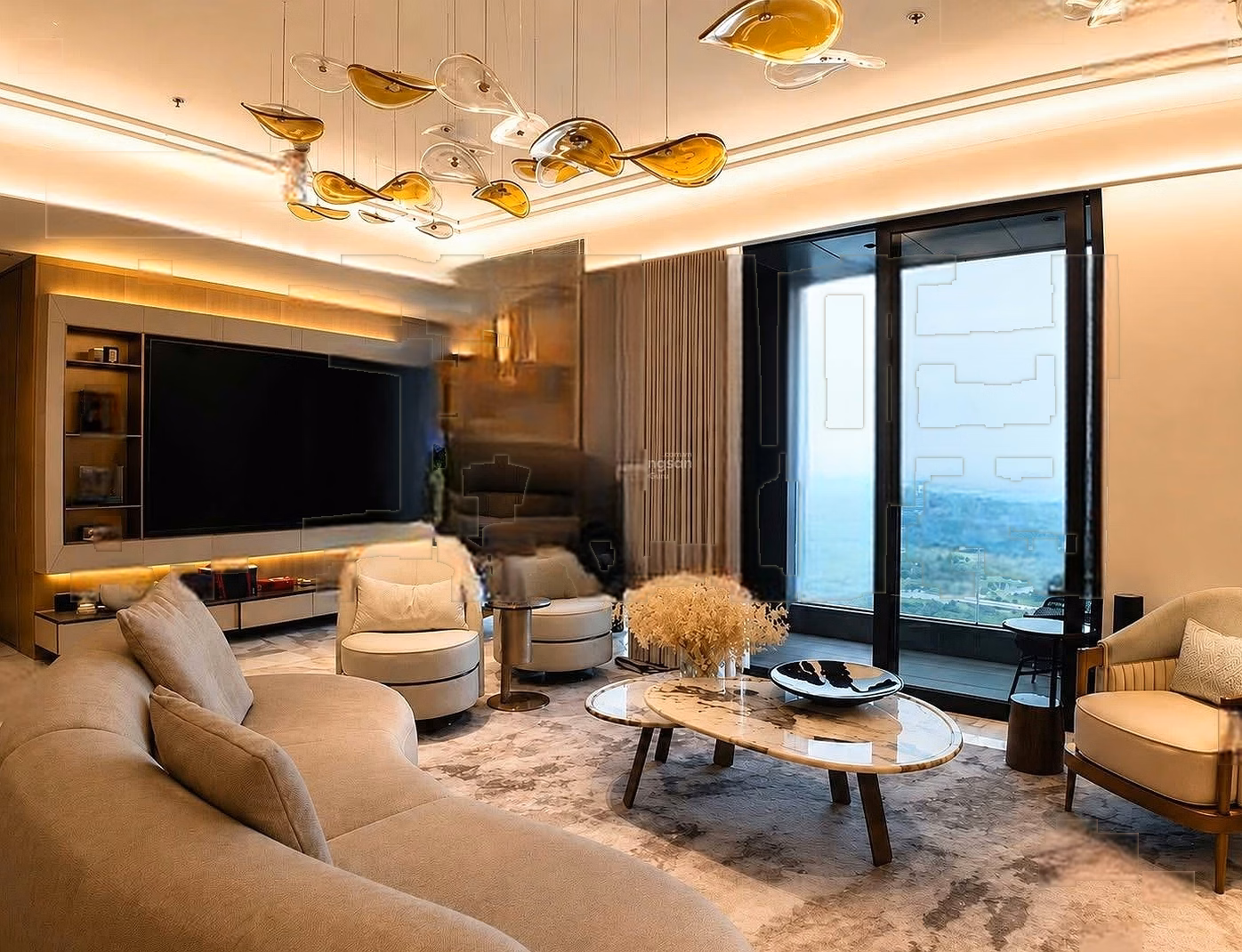 CH Grand Marina Saigon for rent 390 million/month, 237m2, 4 bedrooms, 4 bathrooms at Ton Duc Thang, District 1, HCM