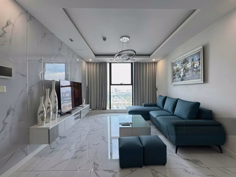 3-bedroom apartment for rent in Sunshine City, fully furnished, high floor, red river view, accessible immediately