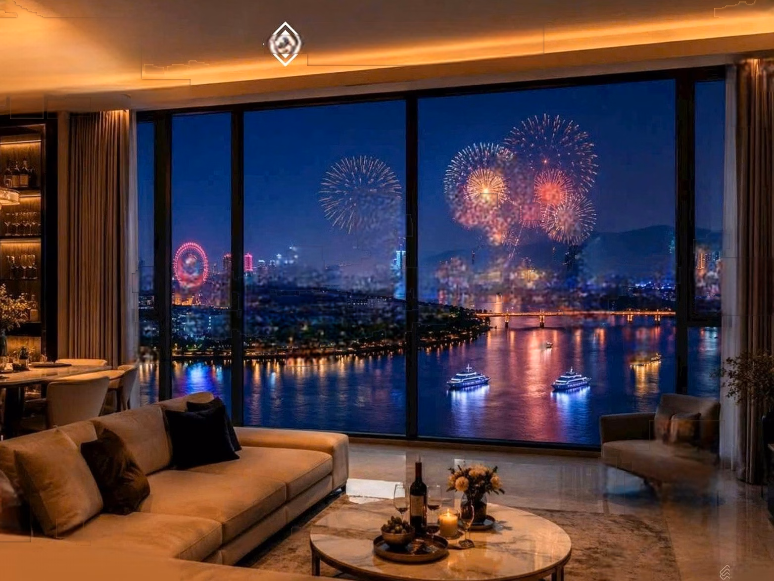 ONLY 6.6 BILLION PENTHOUSE IN DA NANG CENTER FIREWORKS VIEW VIEW Embracing Han River S Light Tower 4 bedrooms, 4 bathrooms