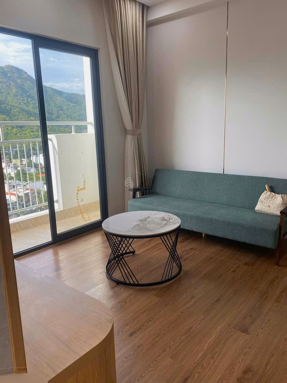 Commercial corner apartment for sale in Hoang Quan Nha Trang, fully furnished, new 2 bedrooms. Red book owned forever