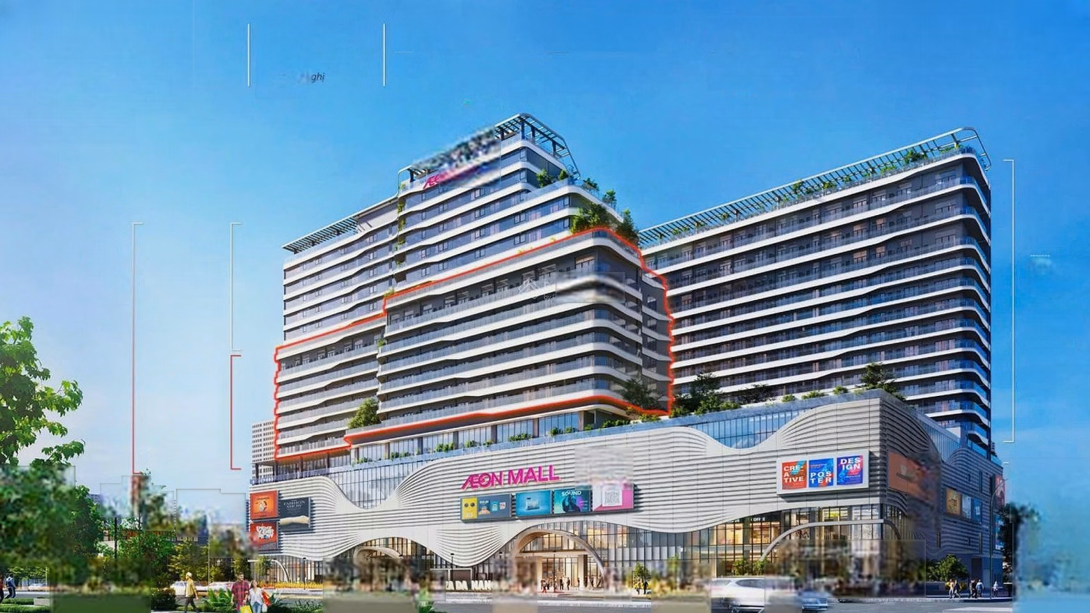 TTC Plaza Da Nang apartment is sought after by many investors, with potential to rent and benefit from Aeon Mall Shopping Center