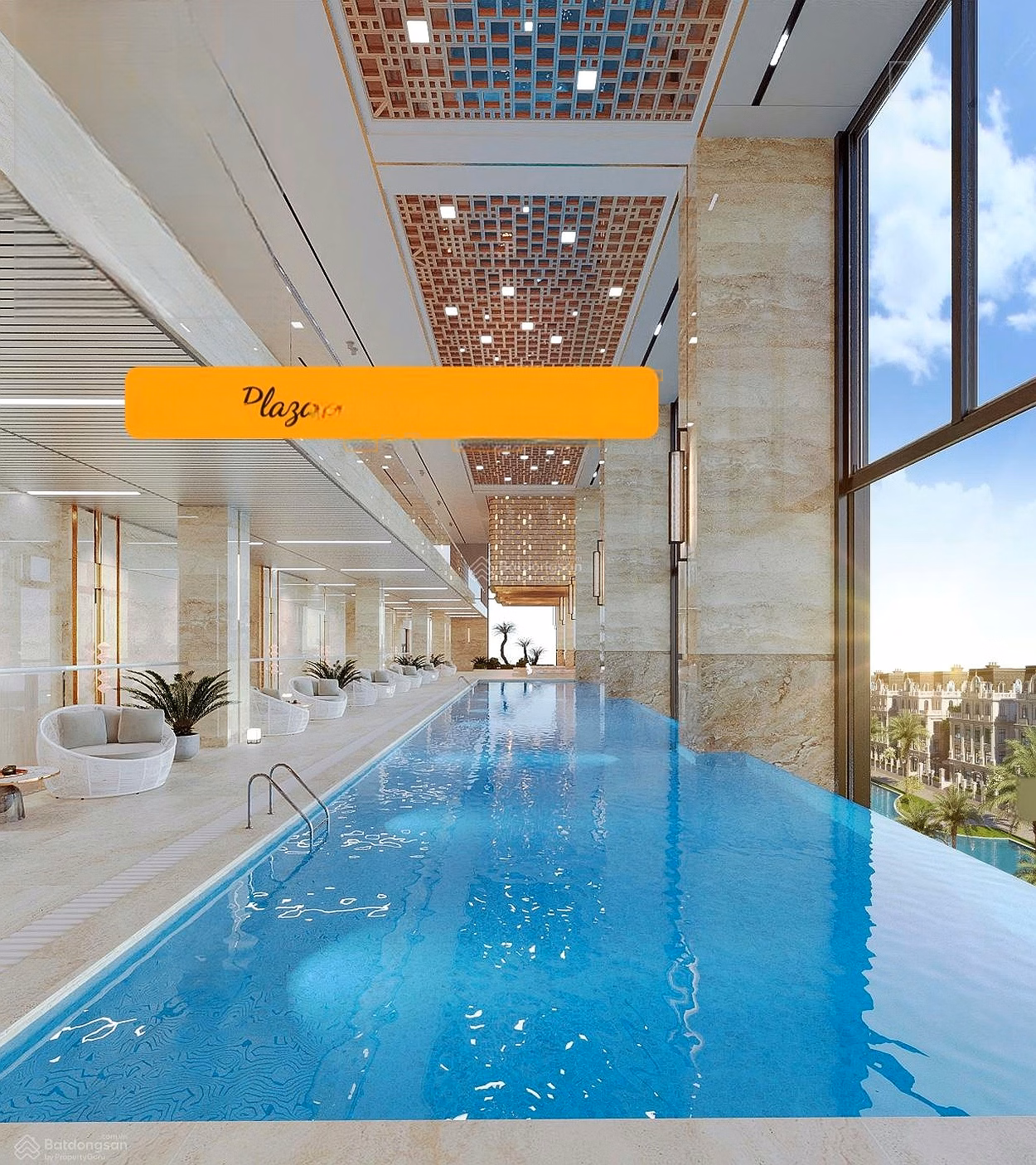 Sky Villa, garden, private swimming pool, full view of the Red River, 316m2, 4 bedrooms, 5 bathrooms, Noble Tay Ho, Voucher discount of 8 billion