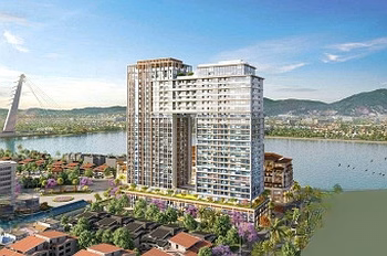 Studio apartment for rent right on Han River - middle floor - cool sea view - 17 million/month