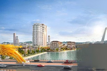 Studio apartment for rent right on Han River - middle floor - cool sea view - 17 million/month