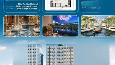 Apartment 49m2, 1 bedroom+, The Fest 2 building, central island of Charmora City Nha Trang project, price just over 2.6 billion