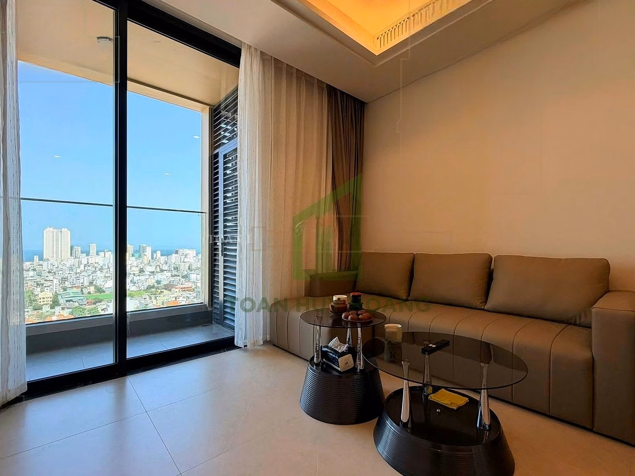 Luxury 1-bedroom apartment for rent at Panoma Da Nang, 55m2, price 24 million VND