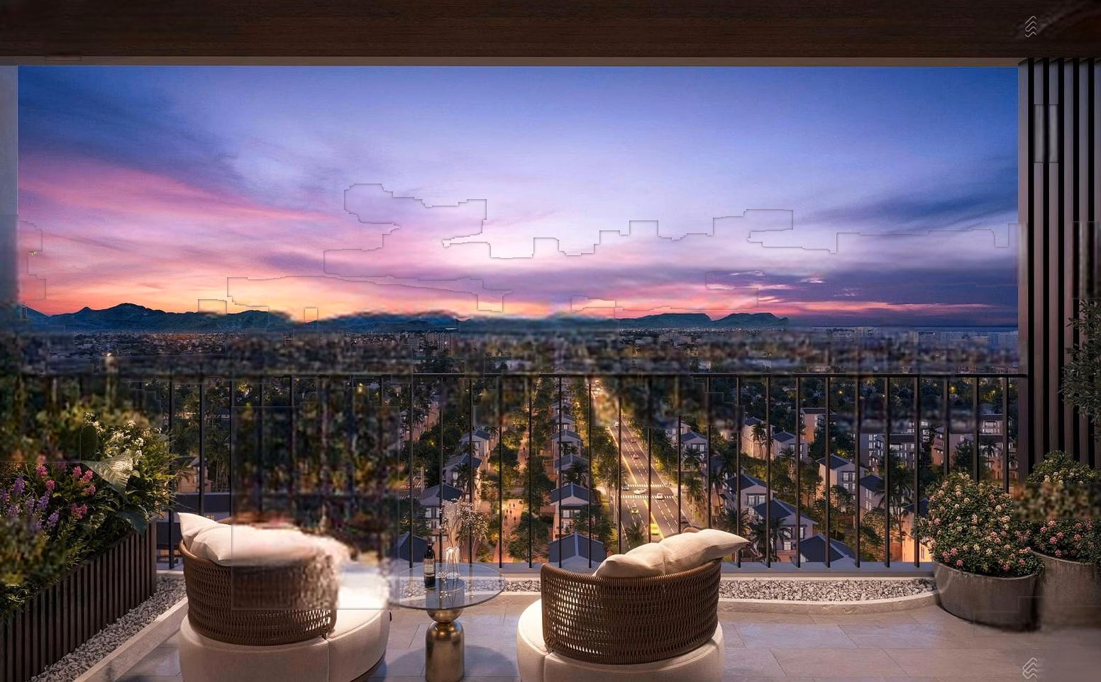 3-bedroom garden apartment F50712-Fours project-D124m2-Price 5.9 billion-Northeast direction-view of fireworks-diplomatic capacity