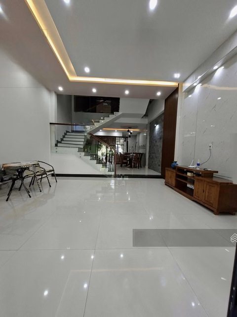 3-storey house for rent on Binh Hoa 4 street - beautiful new - 3 bedrooms - car yard
