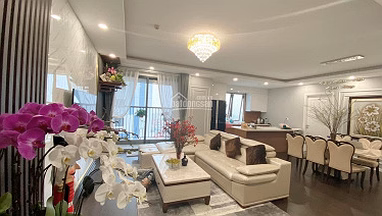 Beautiful fully furnished 2-bedroom apartment for rent at Rice City Linh Dam building, price 9 million