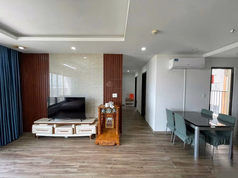 Apartment for rent CT2 VCN Phuoc Hai 90m 3 bedrooms fully furnished price only 14 million/month near the beach