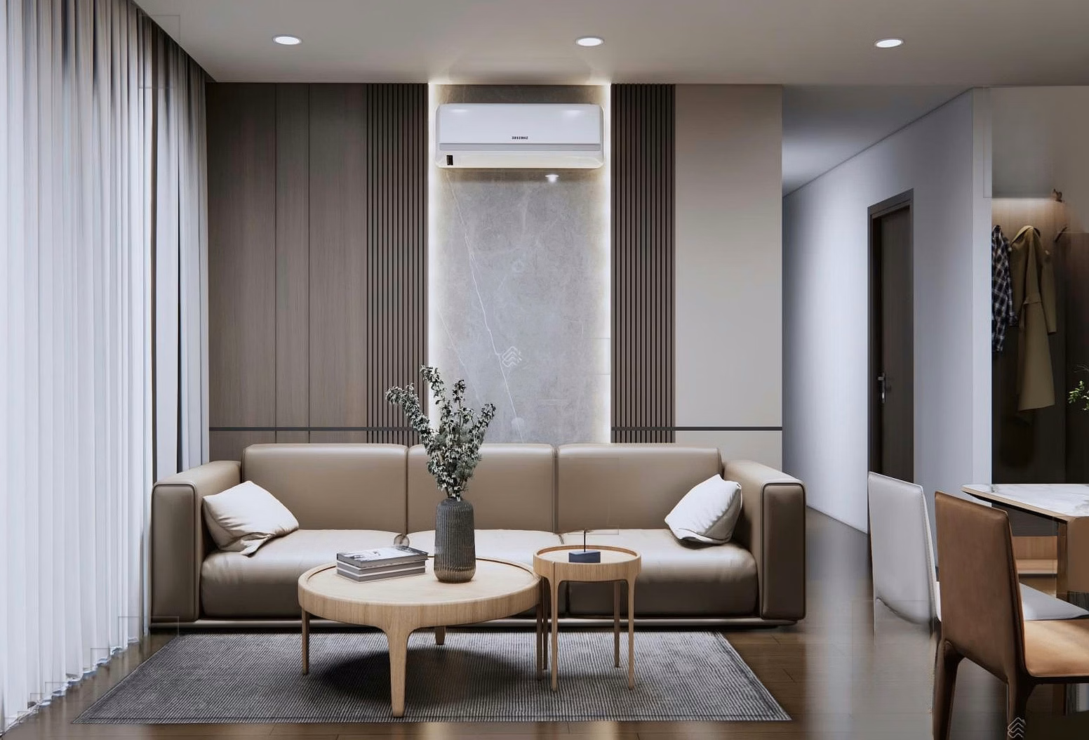 2 bedroom apartment with direct sea view, high floor, high quality furniture, looking for owner