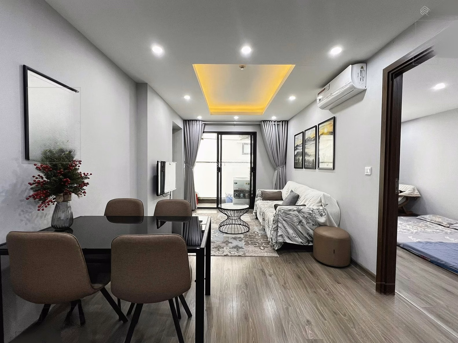 2 bedroom 2 bathroom apartment for rent at Nguyen Thien Thuat, Nha Trang, 16 million, 59.6m2 Hot! Good