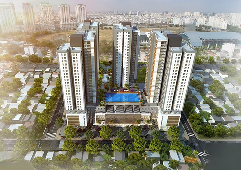 Apartment for rent with 1 bedroom, 1 bathroom, 53m2, nice view, good price at Xi Grand Court, District 10