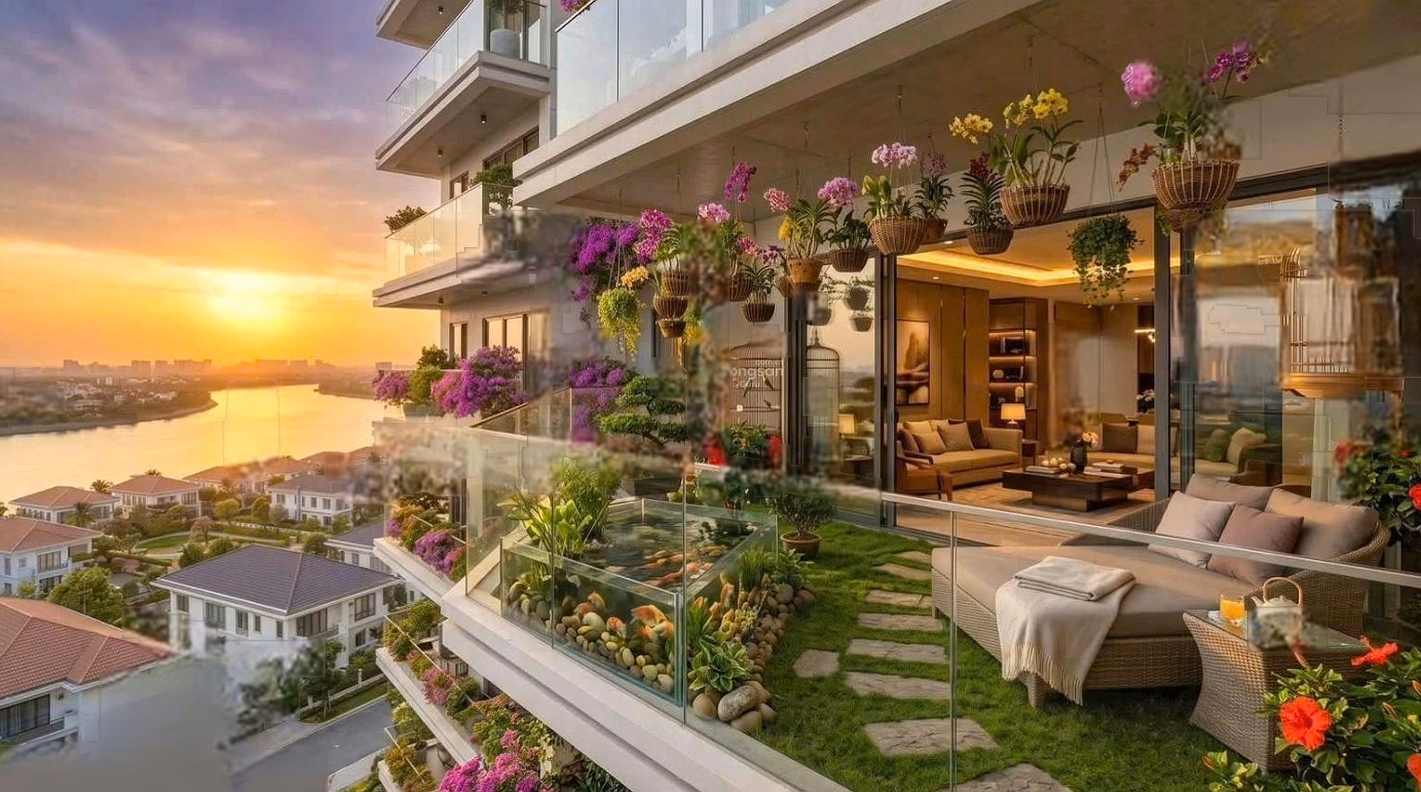 1 bedroom + 1 apartment with garden 14m2 - super rare at Sun FourS Tower Hoa Xuan Da Nang - 58.51m² | price 2.5 billion