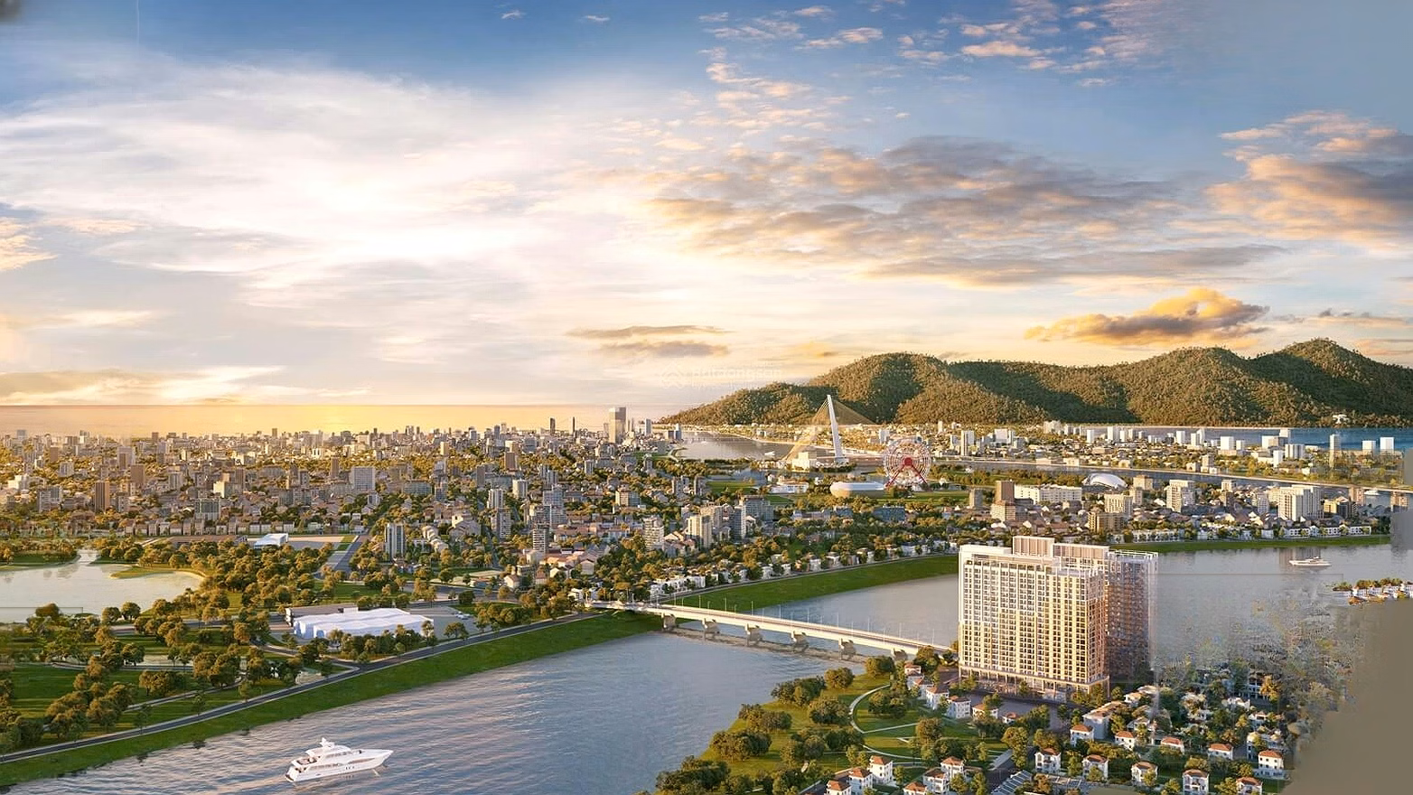 Rare apartment! Beautiful 1 bedroom + 1 apartment with river view - with garden up to 59m2 - very worth buying, price only 3,728 billion