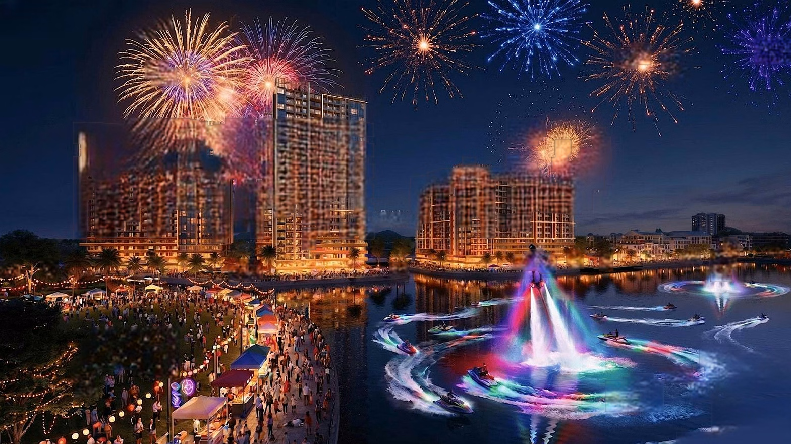 Apartment 49m2, 1 bedroom+, The Fest 2 building, central island of Charmora City Nha Trang project, priced at just over 2.6 billion