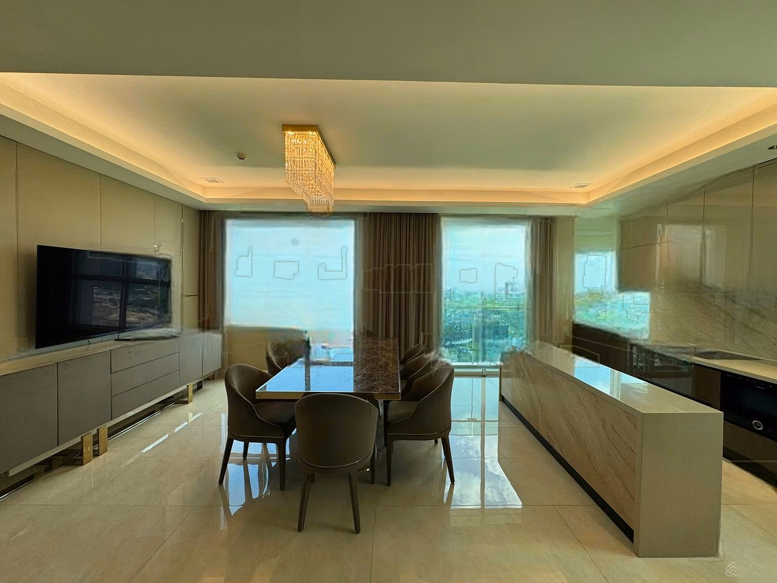 DUPLEX PENTHOUSE FOR RENT 4 BR, 4 WC 243m2 SADORA SALA City. HO CHI MINH CITY
