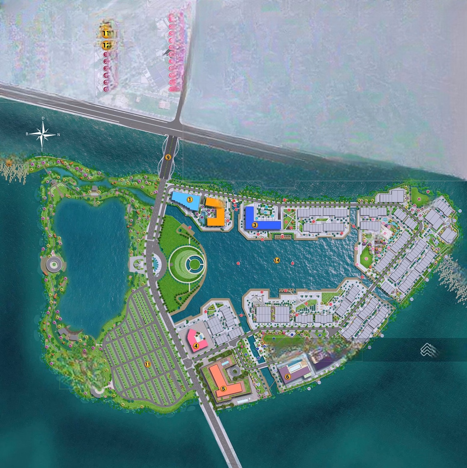 The Fest 2 building - owns the heart of Festival Island festival, expected from only 1.6 billion/unit
