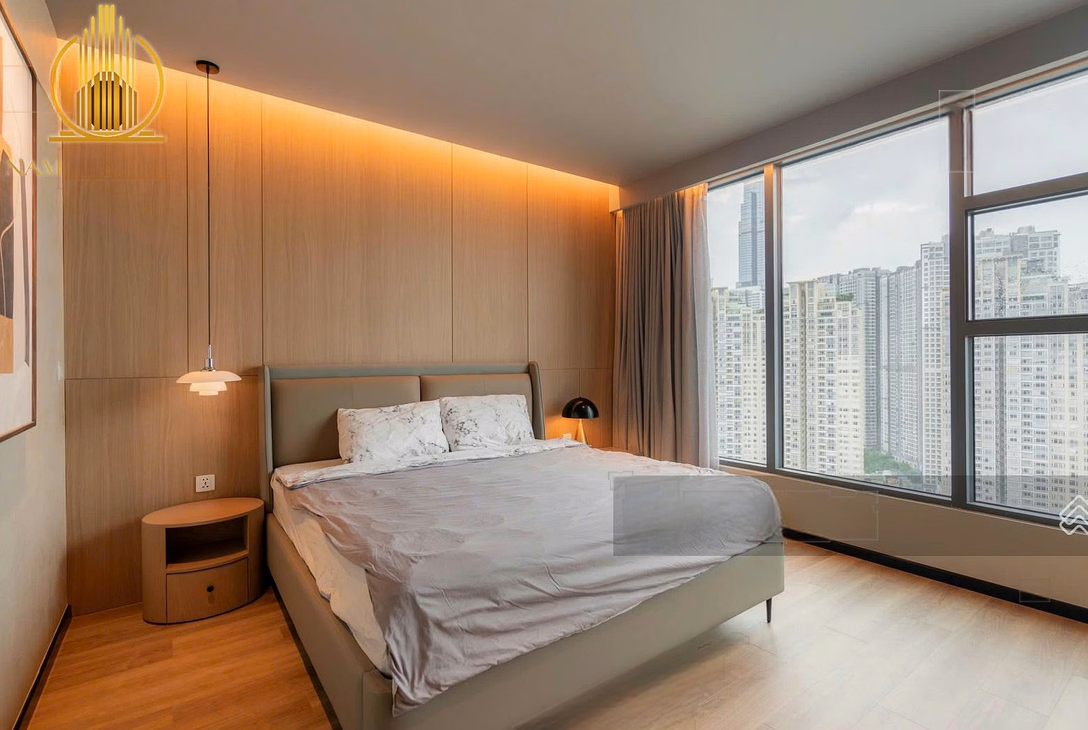 Nam Minh Land - Sunwah Pearl apartment for rent 3 bedrooms Golden House GHxx.07, full beautiful furniture