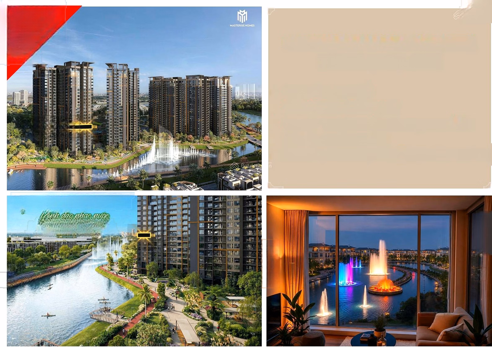 Outstanding sale of Miss The Global City apartment - 3 bedrooms with gable end, direct view of water music - Investor price