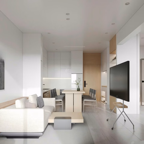 Super nice 1-bedroom apartment for rent in Sun Ponte Residence Da Nang, fully furnished, right on the Han River, 53m.32m²