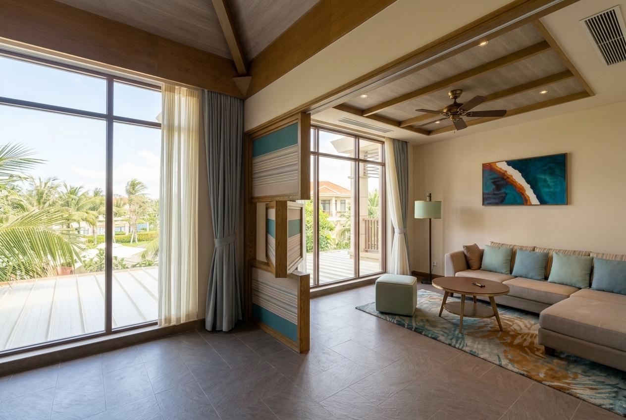 3 Bedroom Villa at Fusion Resort & Spa Da Nang – Pool, Garden & Beach Access