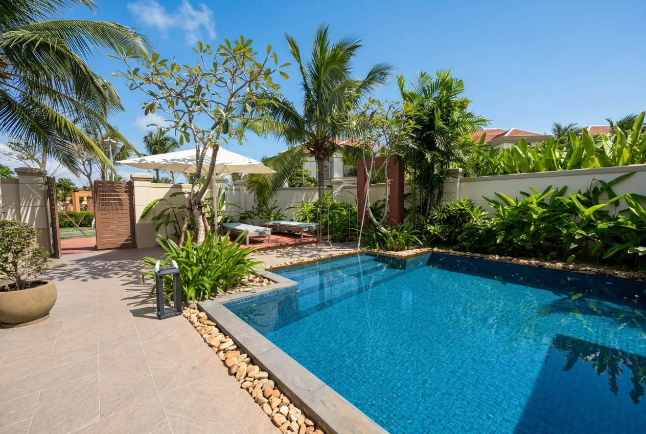 3 Bedroom Villa at Fusion Resort & Spa Da Nang – Pool, Garden & Beach Access