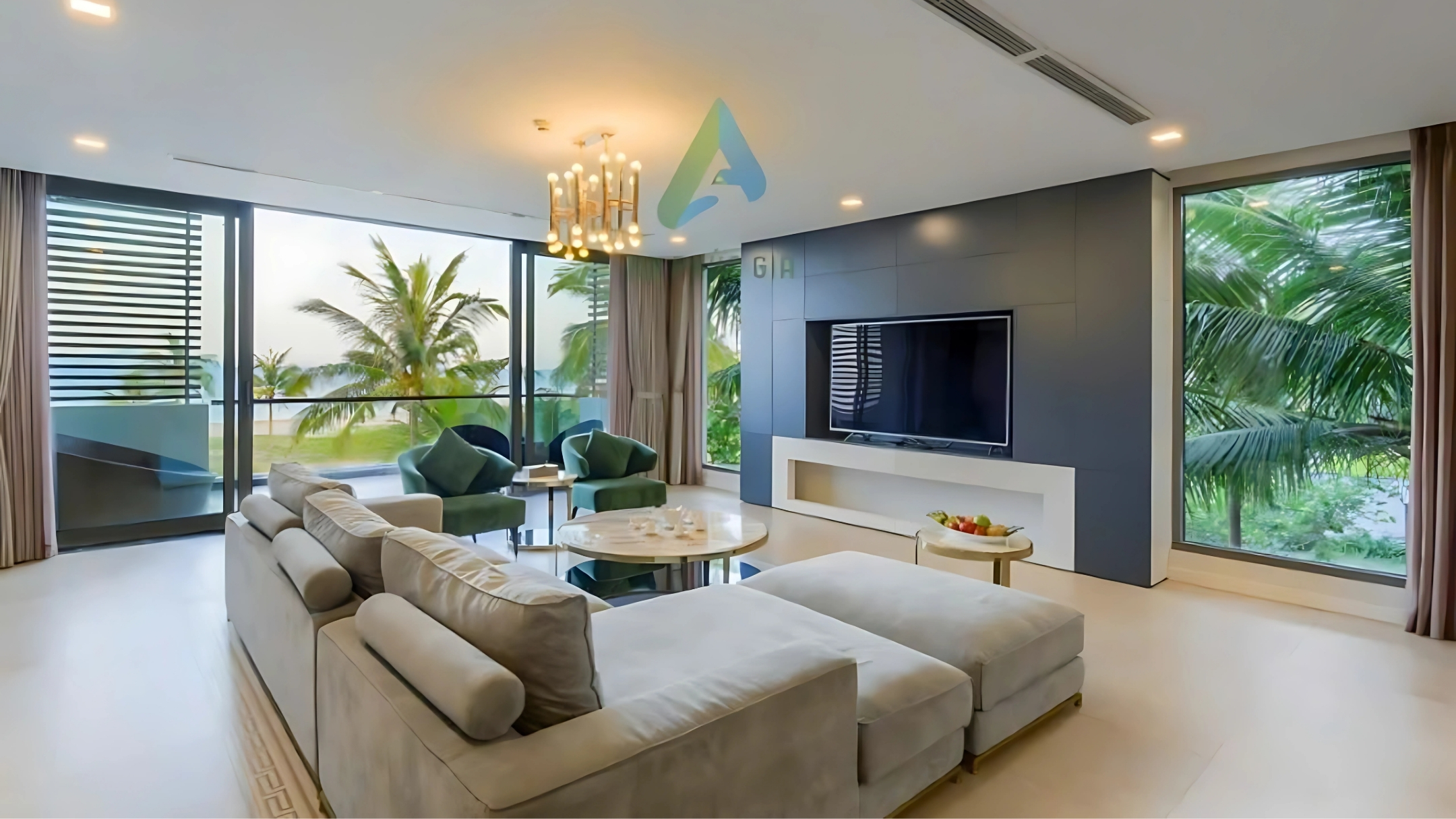 Grand 7-Bedroom Private Villa on the beach at The Ocean Resort
