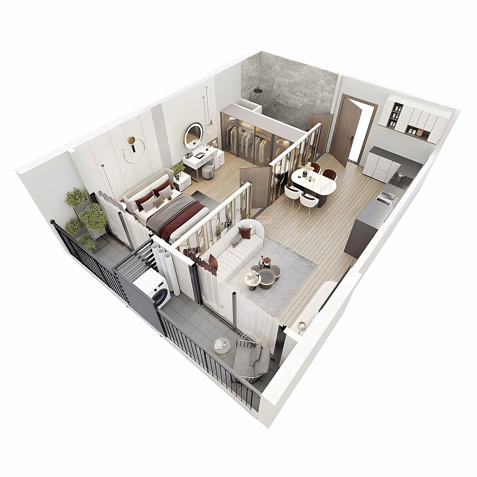 Beautiful 1N floor, extremely worth down $ at PR6 Best price on 43.8m2 axis