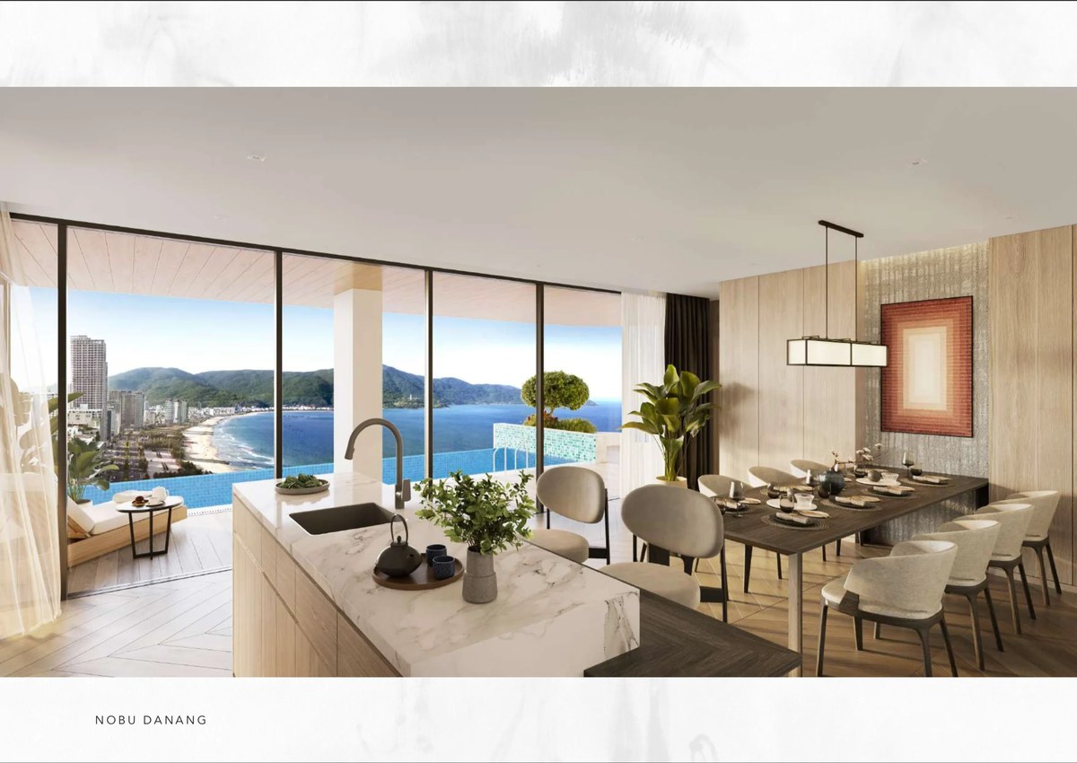 3 bedroom dual key hotel apartment for sale at Nobu Residences Da Nang. Located from 19th to 41st of