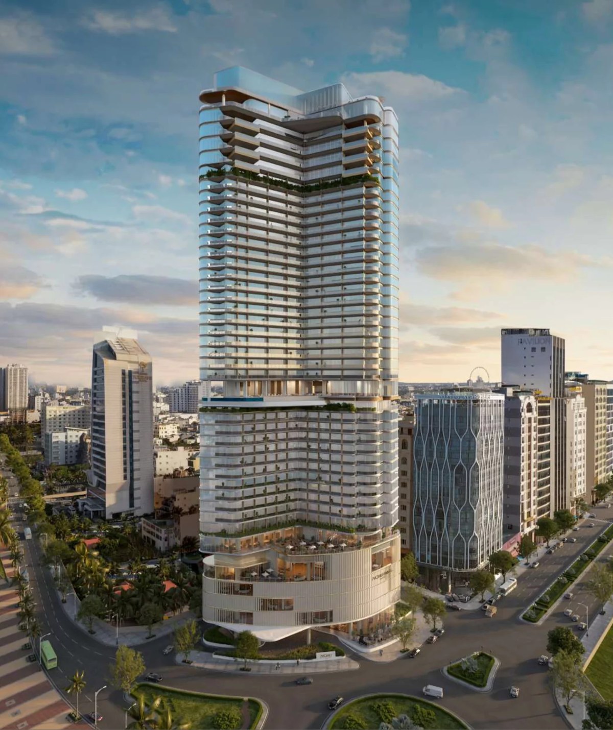 3 bedroom dual key hotel apartment for sale at Nobu Residences Da Nang. Located from 19th to 41st of