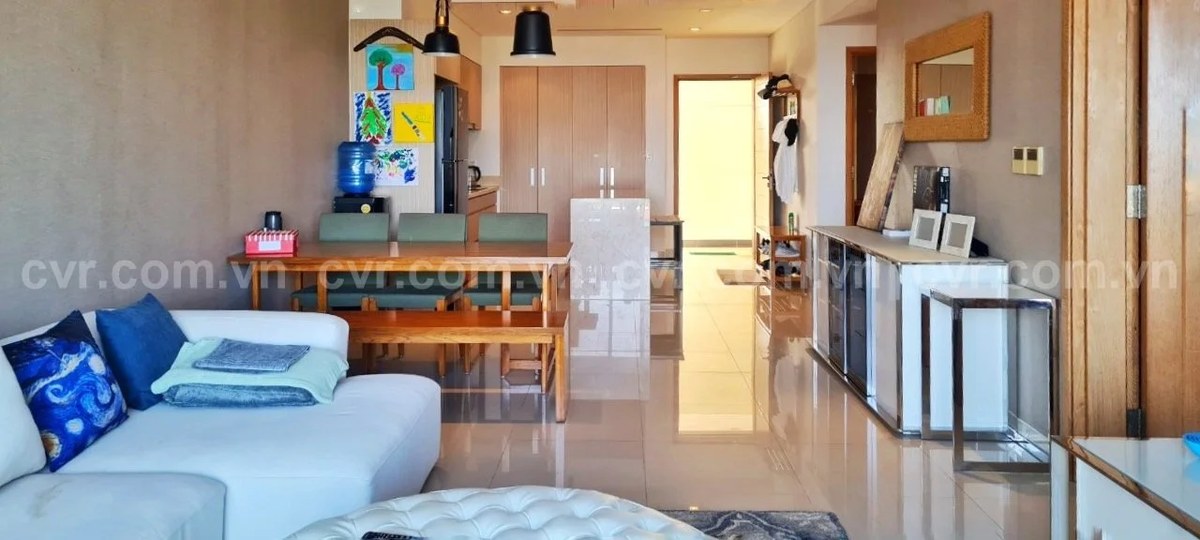 The 2 bedroom 2 bathroom apartment at Ocean Suites For Rent in the Five start Resort Da Nang It has