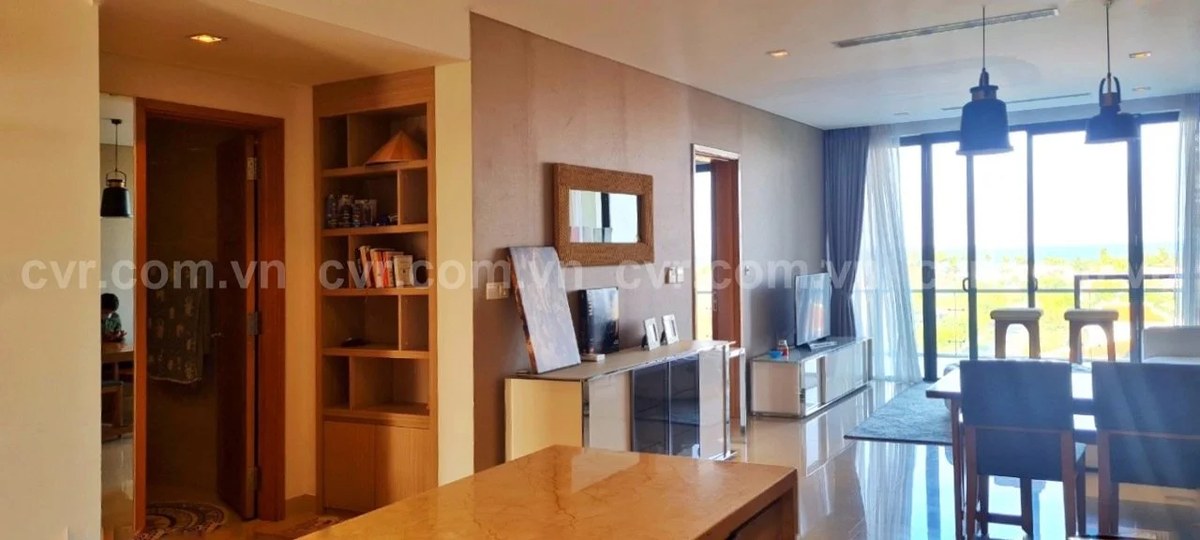 The 2 bedroom 2 bathroom apartment at Ocean Suites For Rent in the Five start Resort Da Nang It has