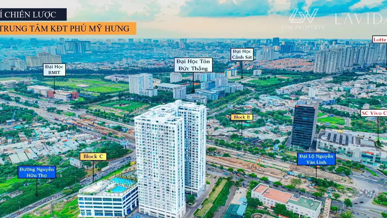 lavida plus apartment for sale in front of nguyen van linh street, district 7, next to metro station and phu my hung urban area