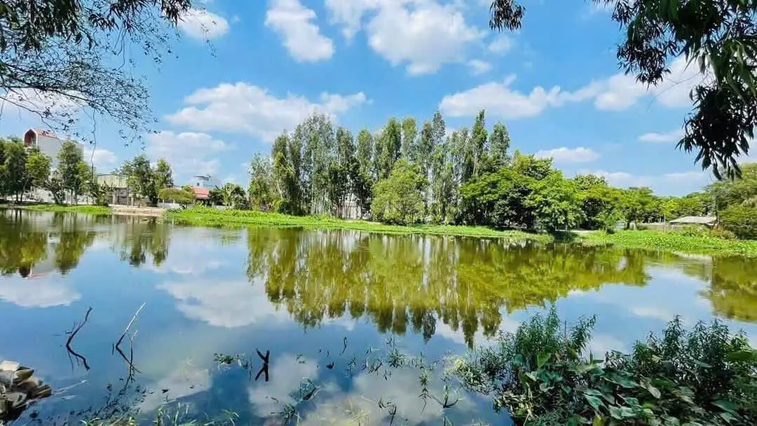 sale of land frontage of vam thuat river, thanh xuan, district 12 (right on ong dung bridge)