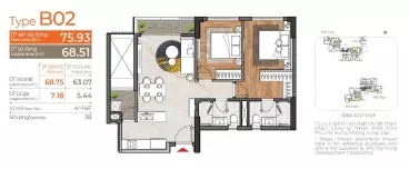 selling 2-bedroom apartment cardinal court phu my hung, handing over the house in december 2023