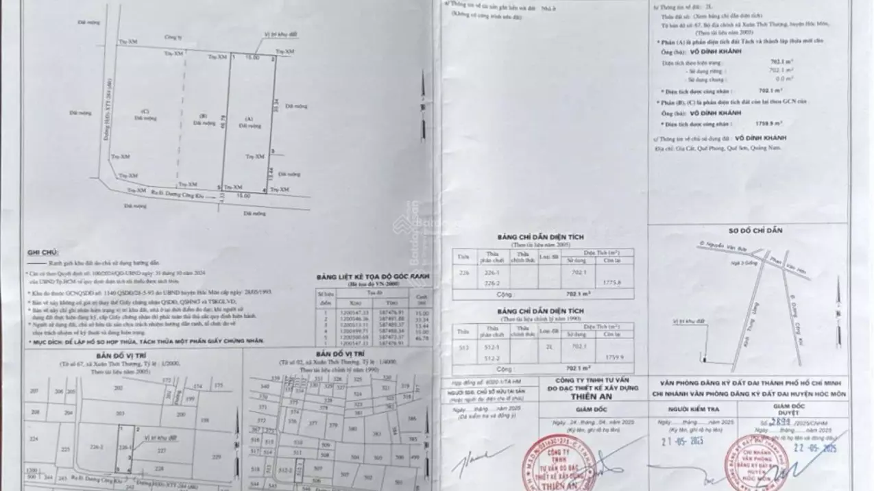 selling 1.6 hectares of land in xuan thoi thuong commune, hoc mon, ho chi minh, price 2.5 million/1m2