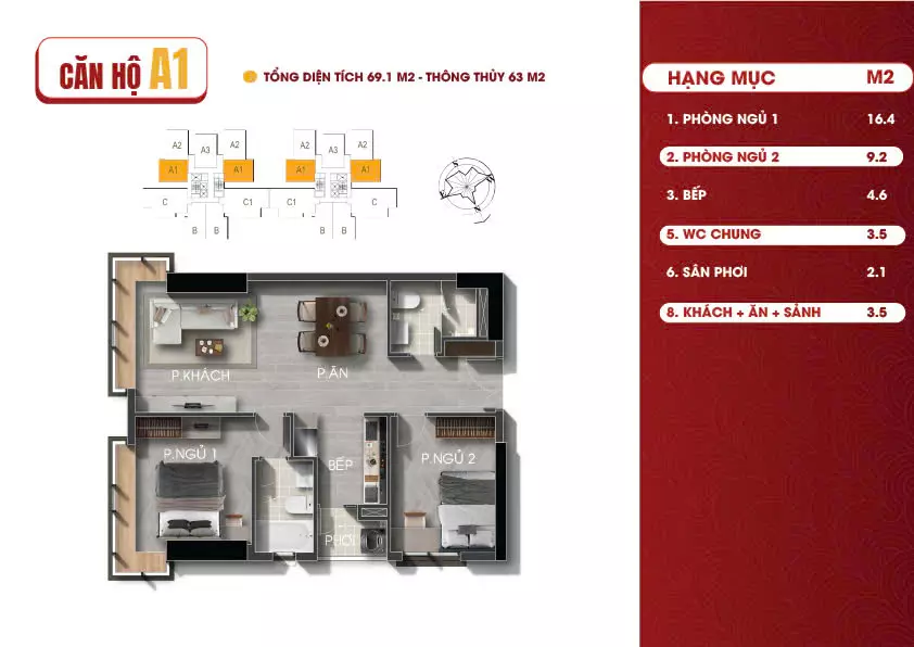 terra luxury apartment for sale in binh chanh, district 8, price only 3.6 billion with 2 bedrooms, 2 bathrooms