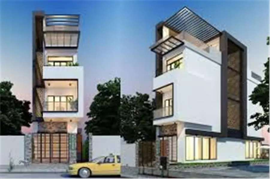 just over 1 billion with sg household registration - 3-floor house with spacious hall, 20m2 area: reinforced concrete