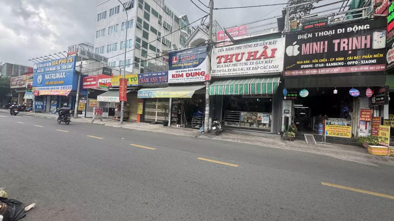 binh tan, business front, 3-storey house, 135m, price.